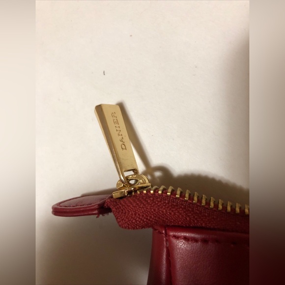 danier Red small Bag Red Authentic travel pouch - Picture 4 of 5